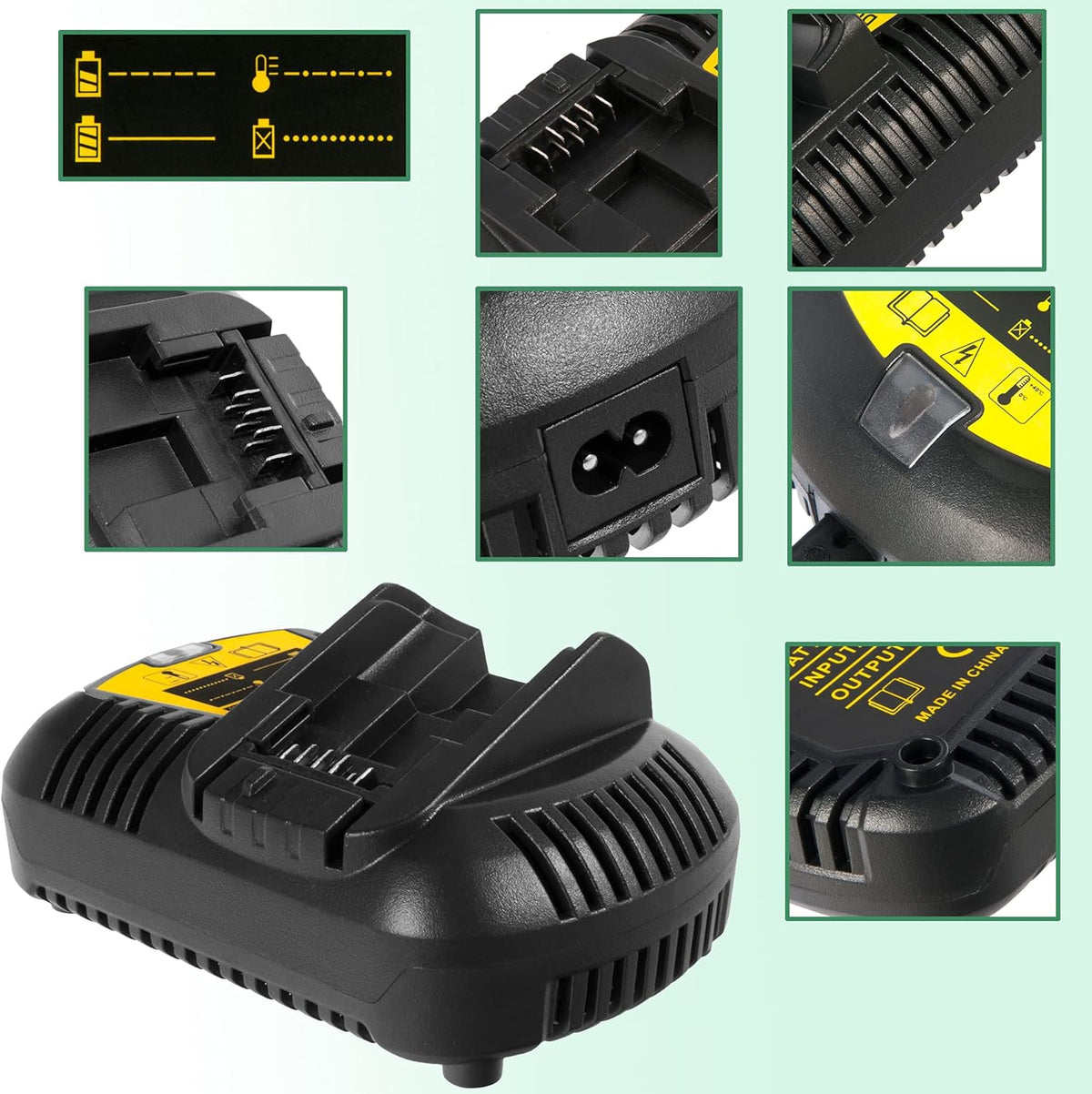 2Packs 20V 3.0Ah Battery and Charger Combo for Cordless Tools J379099
