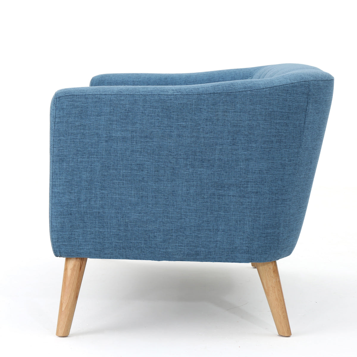 Muted Blue Fabric Loveseat F252