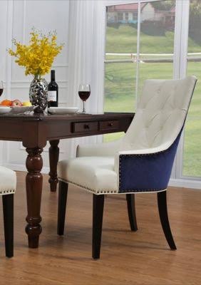 Button Tufted PU Leather Dining Side Chair X4748