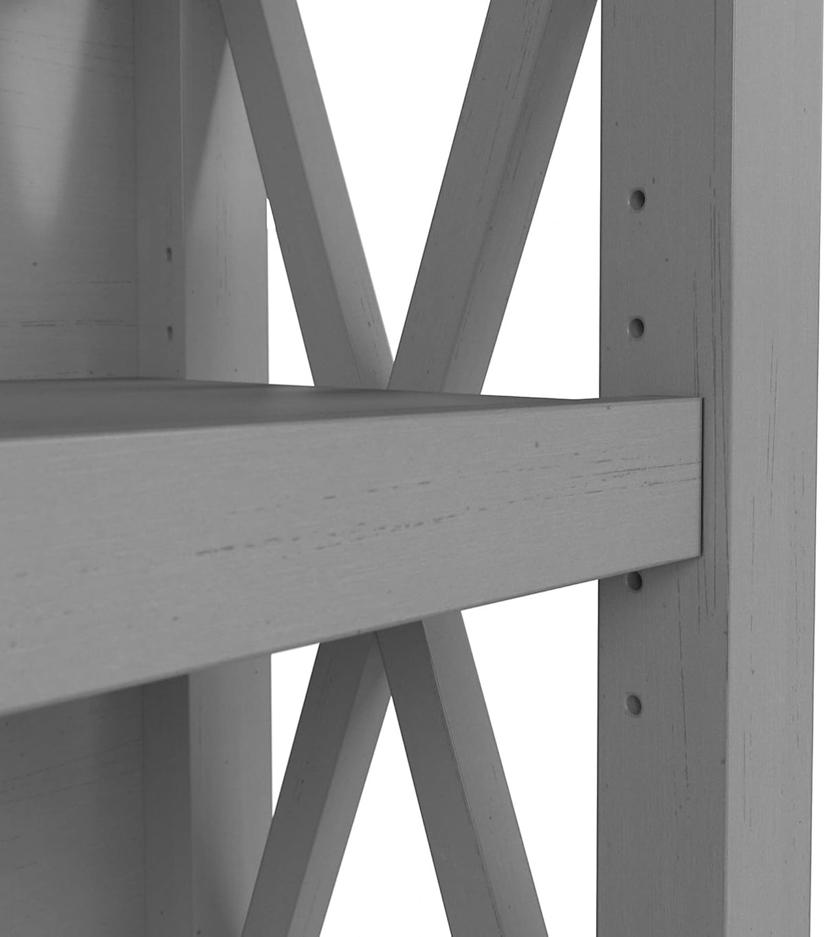 2 Shelf Bookcase, Cape Cod Gray U960
