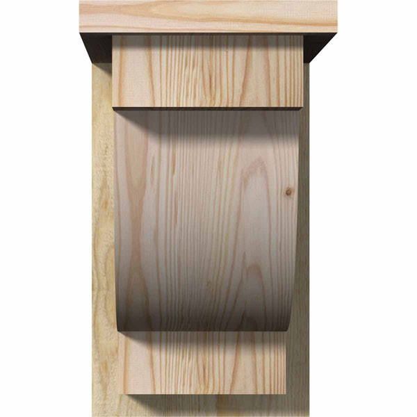 Alpine Rough Sawn Corbel with Backplate, Douglas Fir Y699