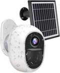 Outdoor Solar-Powered Wireless Security Camera with Rechargeable Battery-Operated 2.4Ghz WiFi 1080P Night Vision Z199