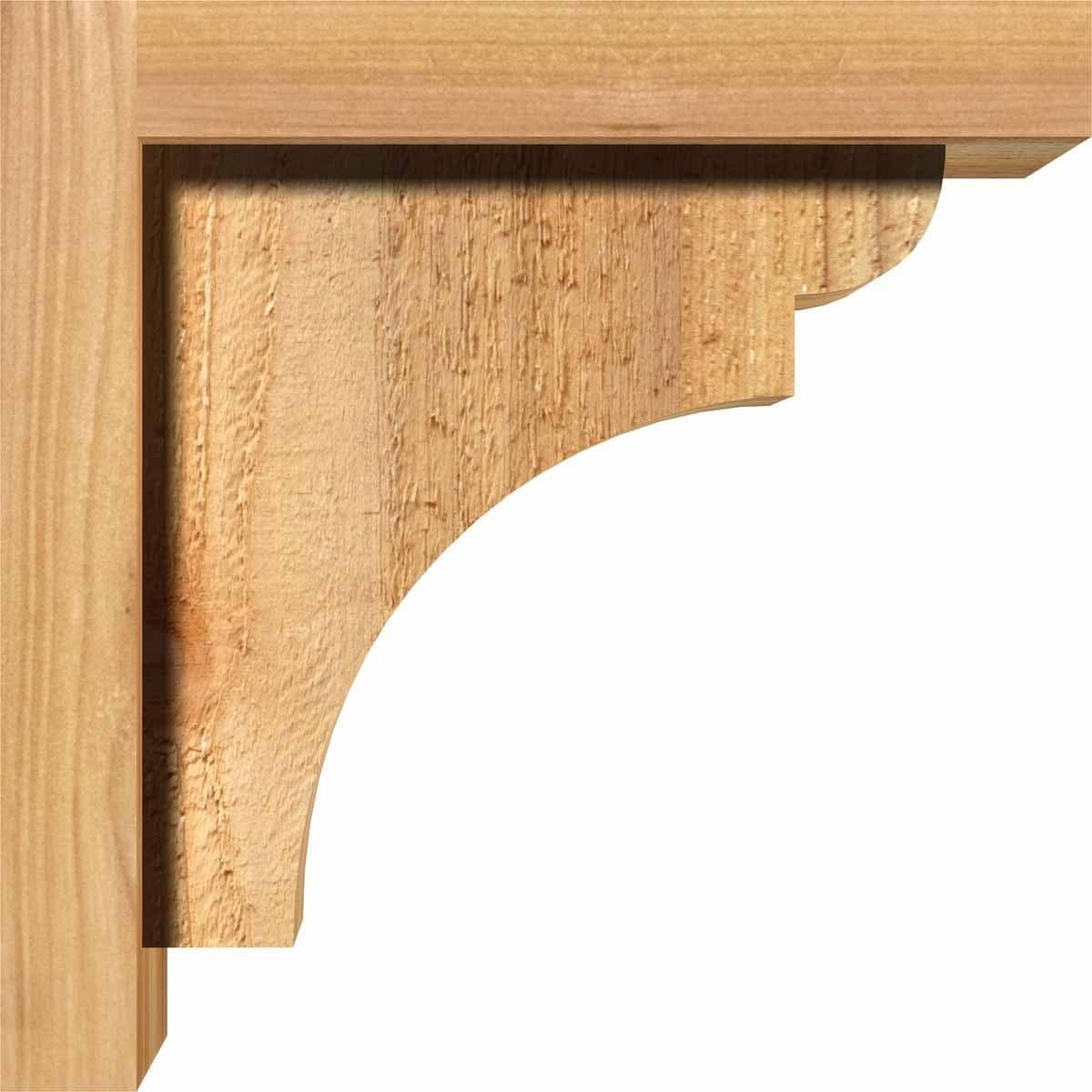 Rough Sawn Corbel with Backplate, Western Red Cedar J257