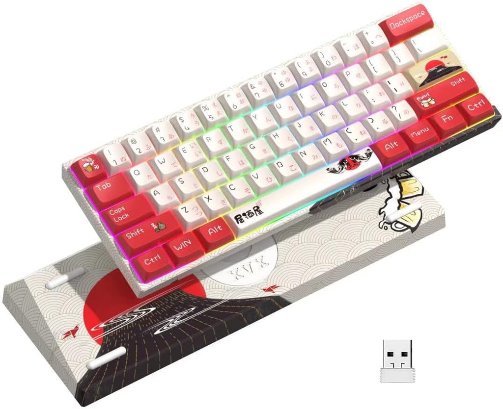 60% Wireless Mechanical Keyboard with RGB Backlit H918