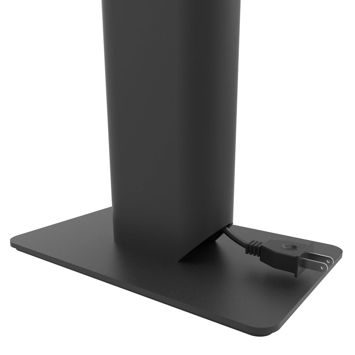 Matte Black Powered Bookshelf Speakers with Bluetooth and Desktop Stands Q9081