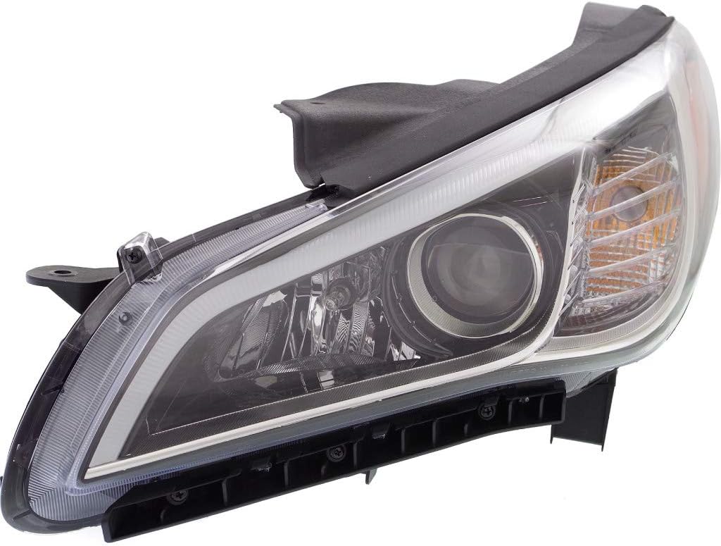 Headlight Assembly Driver Side Black Housing R592