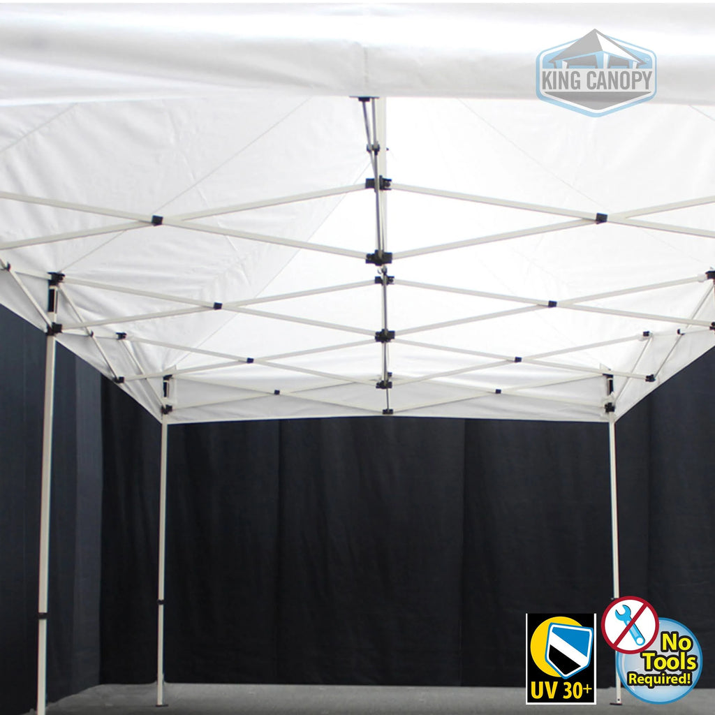 10 x 20 ft. White Frame Instant Pop Up Tent with Red Cover W969