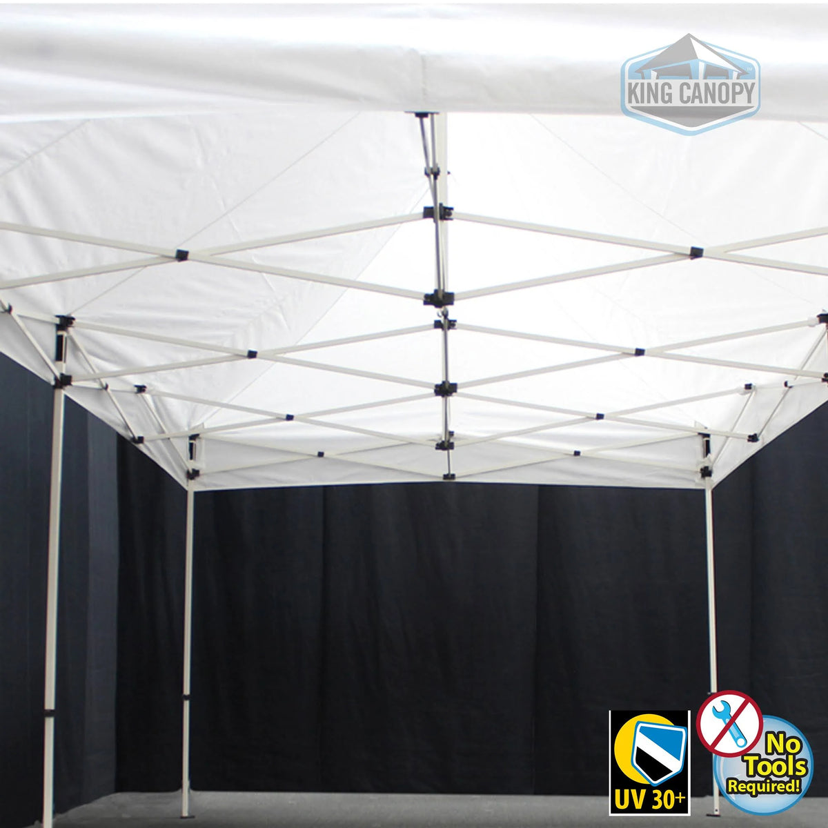 10 x 20 ft. White Frame Instant Pop Up Tent with Red Cover W969