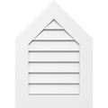 36x22W x 40x22H Peaked Top Surface Mount PVC Gable Vent 9/12 Pitch Q8216