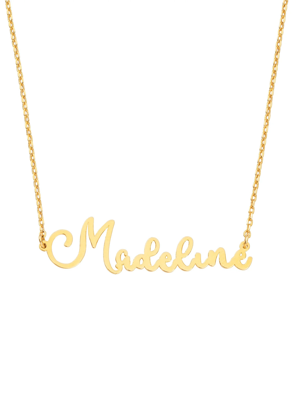 Sterling Silver Script Name Necklace Z8837