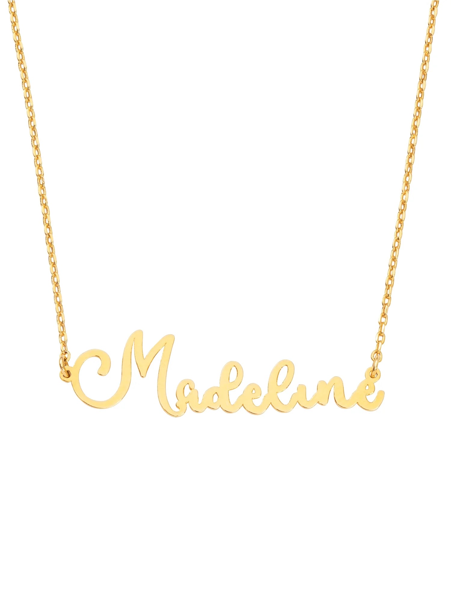 Sterling Silver Script Name Necklace Z8837