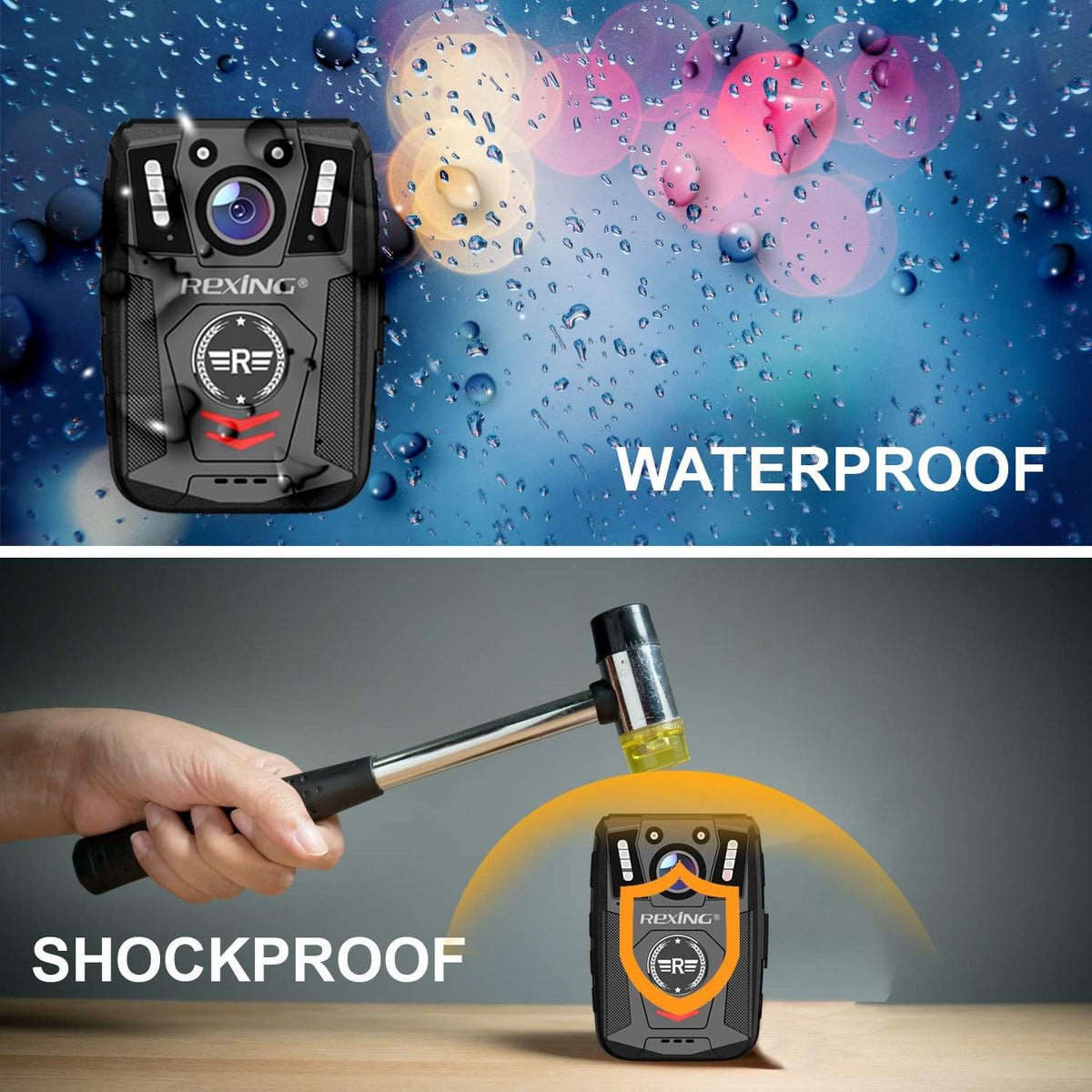 Body Worn Camera with 2” Display 1080p Full HD, 64G Memory, Infrared Night Vision, 3000 mAh Battery, Waterproof Z842