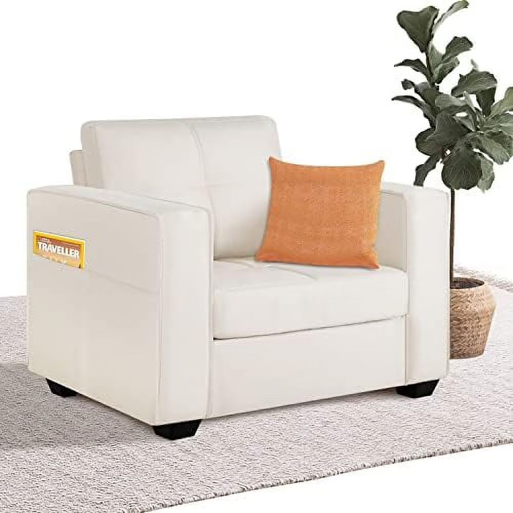 Cream Beige Tufted Accent Chair O642