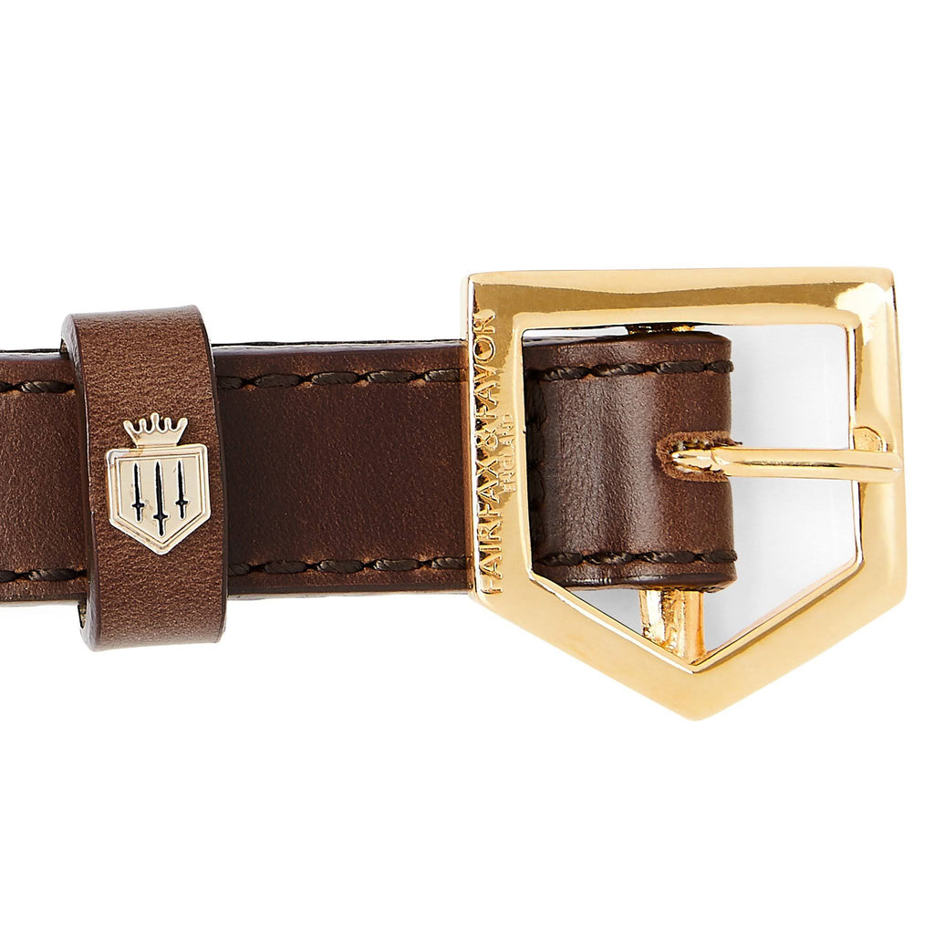 Mahogany Leather Dog Collar O5541