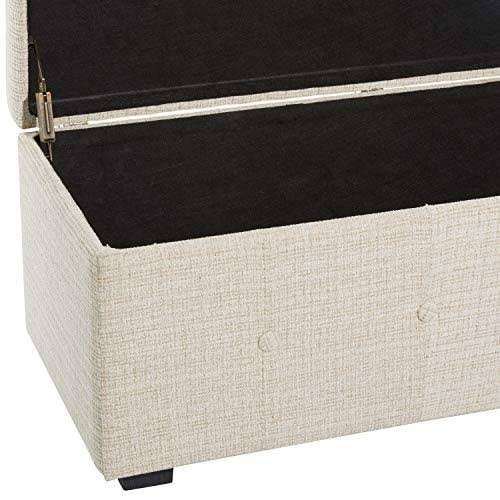 Beige Wood Traditional Storage Bench, Set of 3 B778