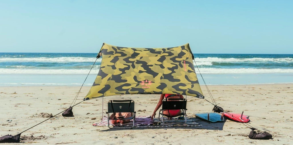 Beach Tent with Sand Anchor, Portable Canopy Sunshade W708675