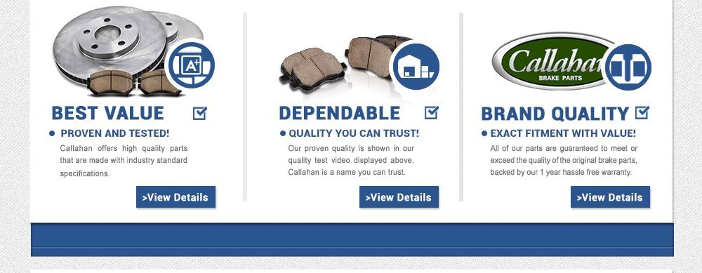 Premium OE 5 Lug Rotors + Ceramic Brake Pads + Clips H154049