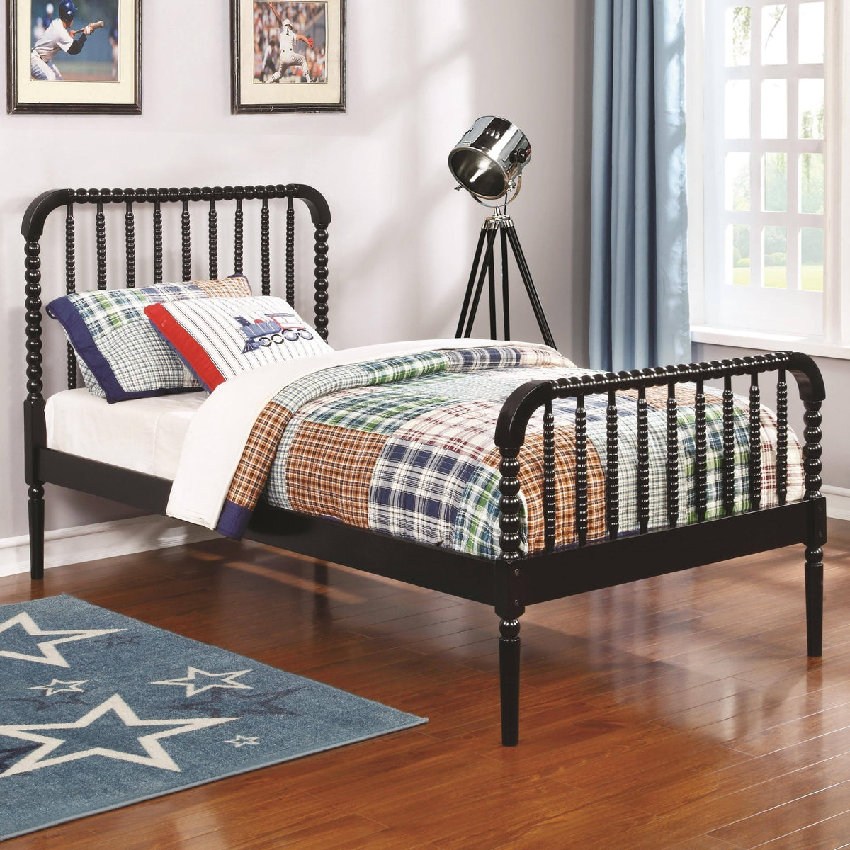 Twin Bed Black M256