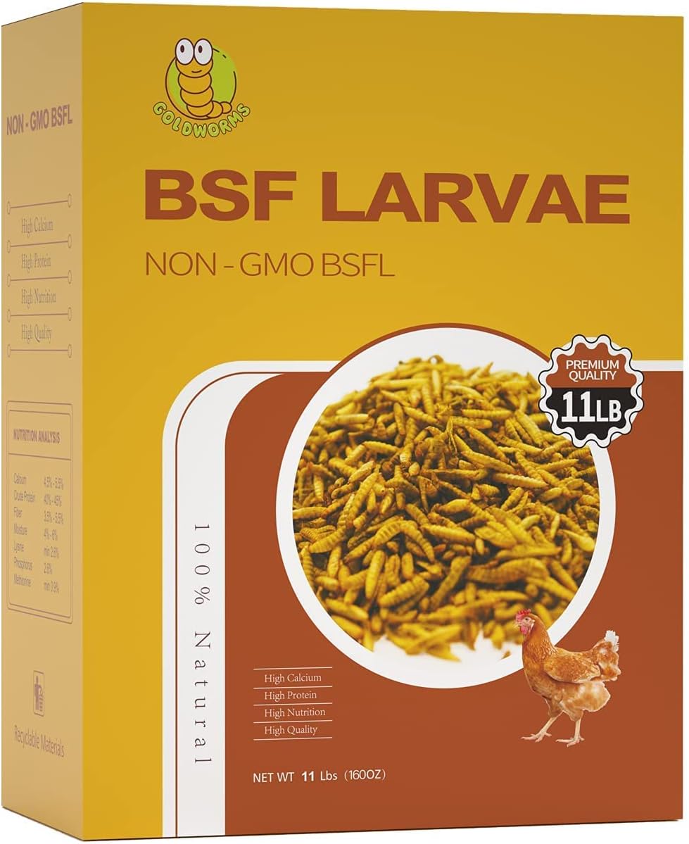 11LBS Dried Black Soldier Fly Larvae Treats Pack of 2 C934
