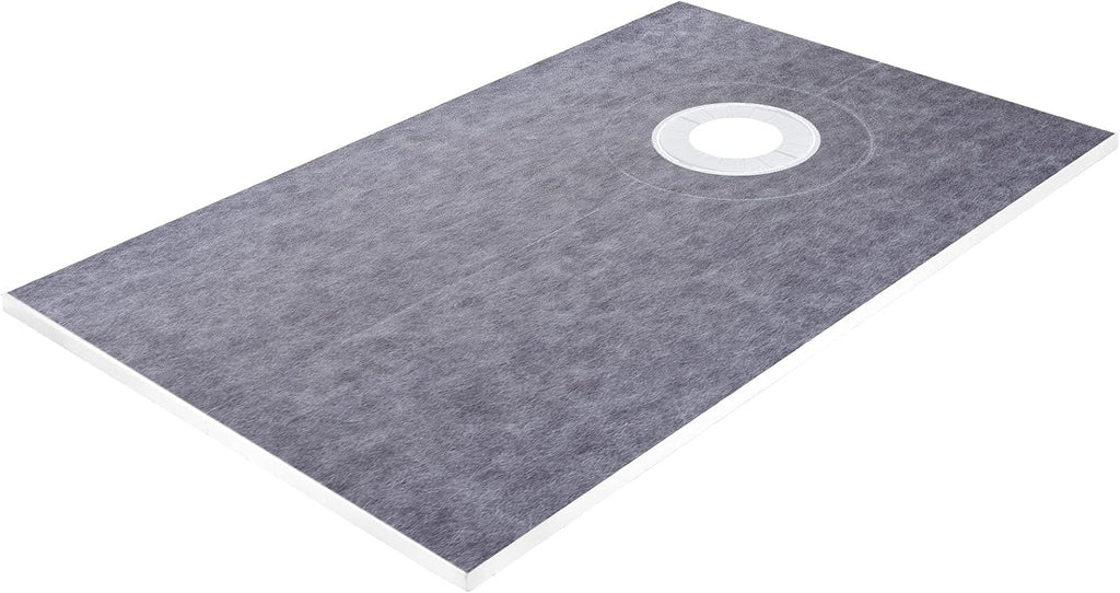 38" x 60" Watertight Shower Curb Overlay with 4" Stainless Steel Grate R93668