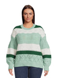 Lightweight Pointelle Pullover Sweater L1289