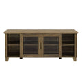 58x22 Wide TV Stand Media Cabinet with Glass Doors Y728