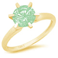 18k Yellow Gold Solitaire Ring O3629