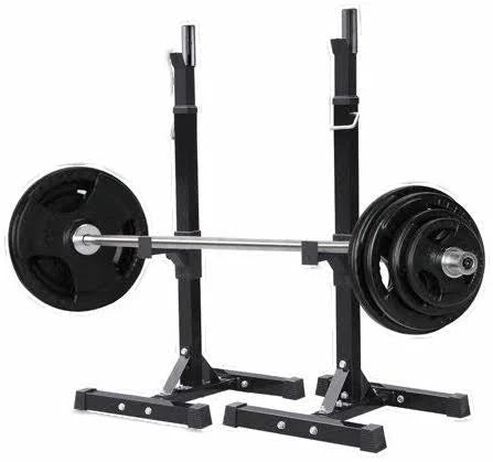 Black Adjustable Barbell Stands and Bench E157200