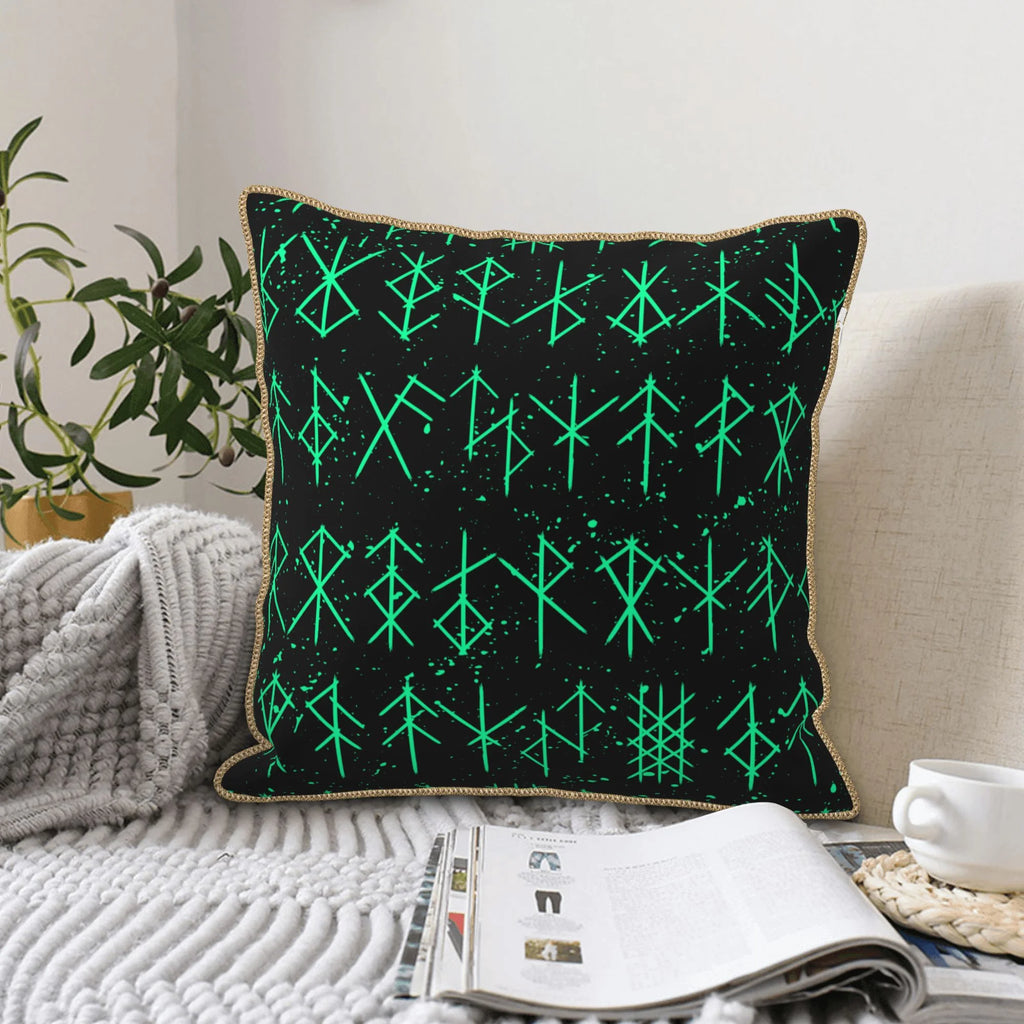 Green 16"x16" Throw Pillows H7273