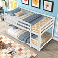 White Twin Over Twin Standard Bunk Bed D635591