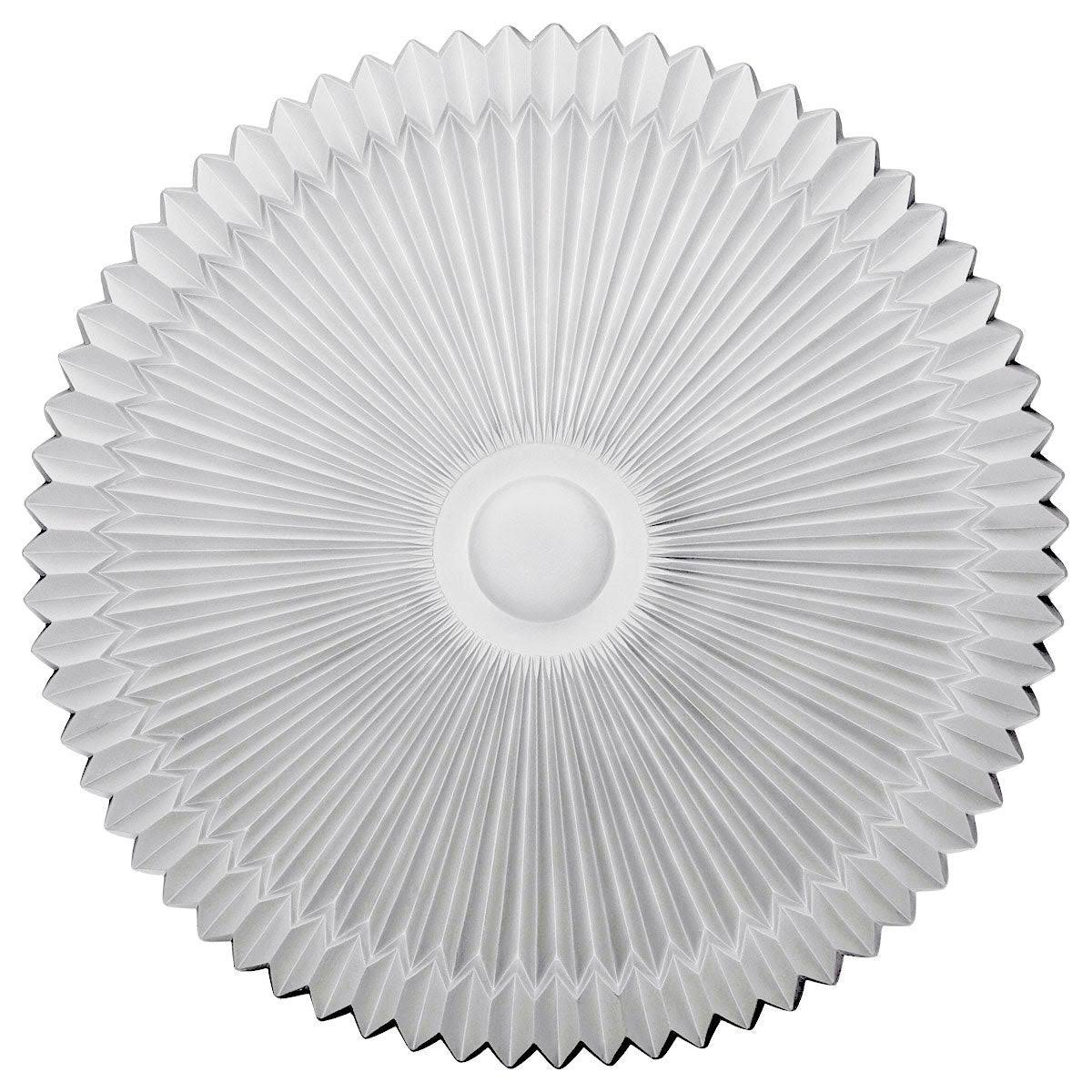 24 inch x 3 inch Hand-Painted Jet Black Ceiling Medallion D18401