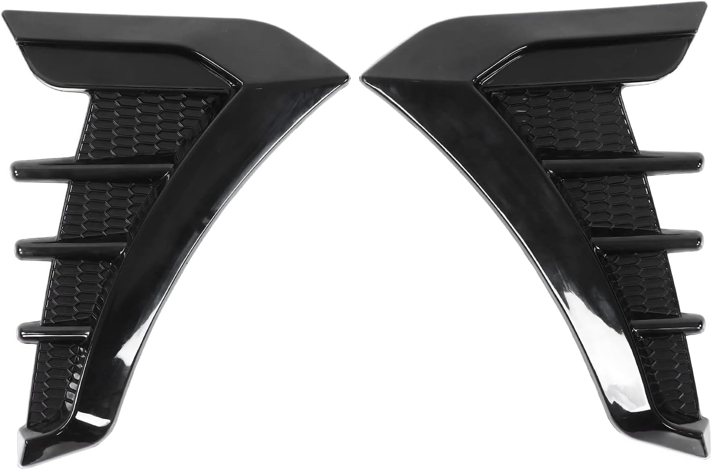 2pcs Gloss Black Car Hood Vent Scoop Kit B96435