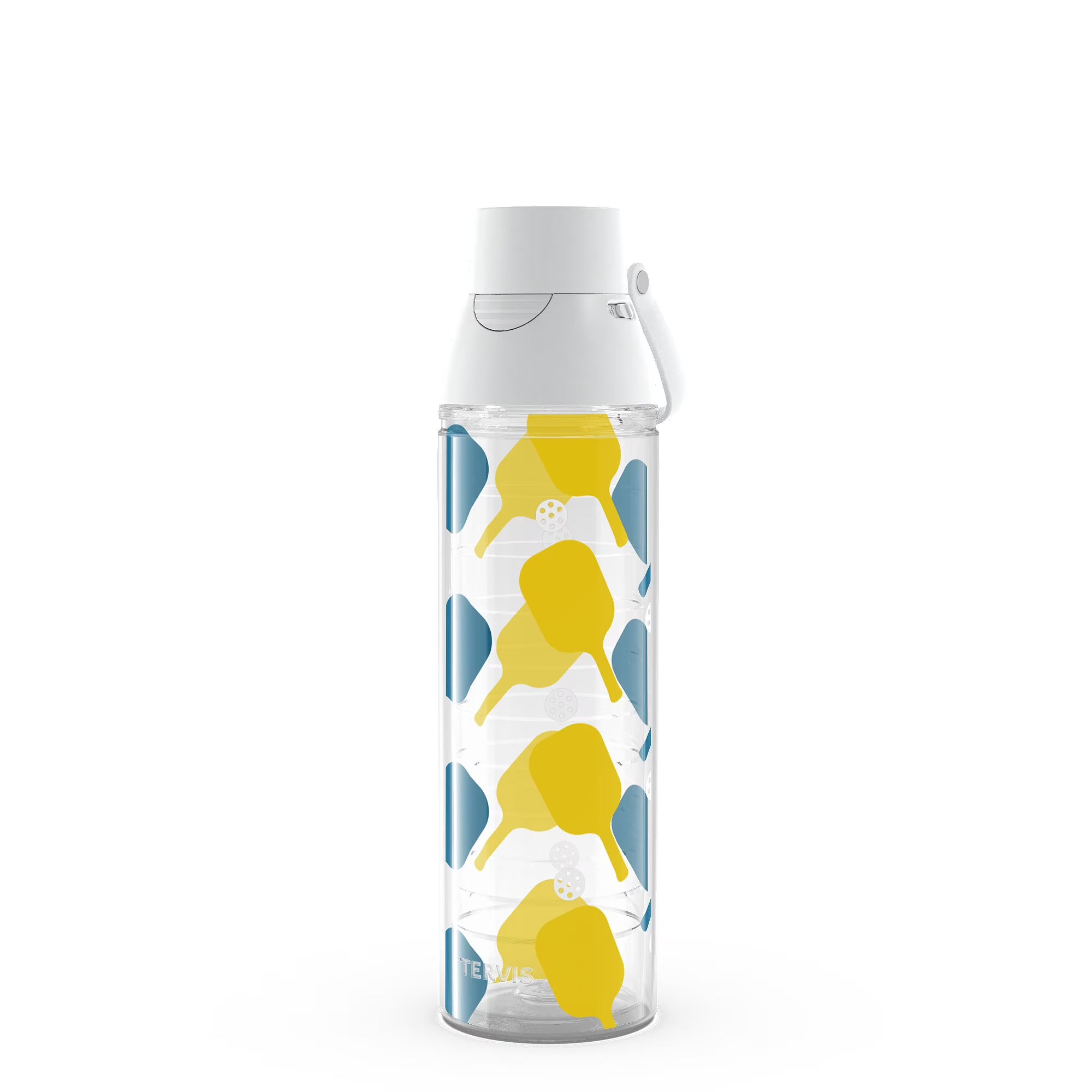 Pickleball Paddle Pattern Double Walled Insulated Tumbler Travel Cup, 24oz Venture Lite Water Bottle L41642