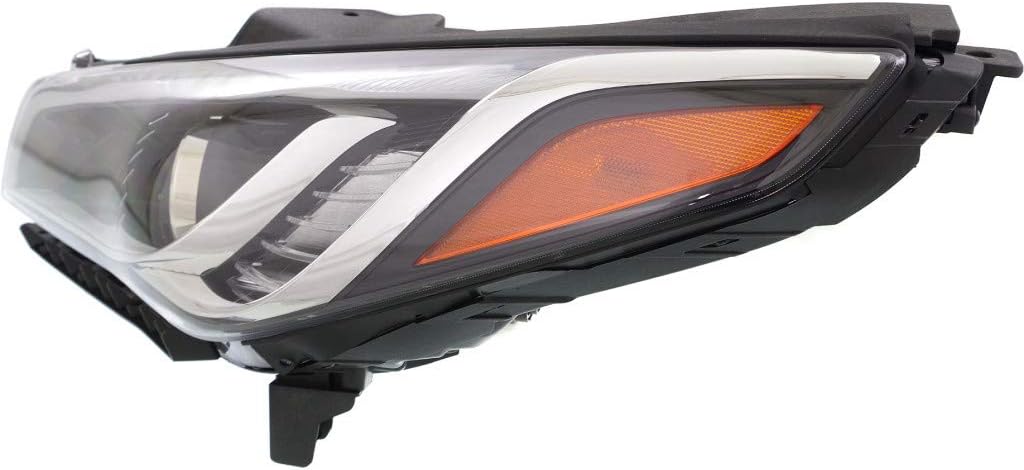 Headlight Assembly Driver Side Black Housing R592