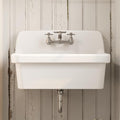 White Porcelain Ceramic Wall Mounted Laundry Sink 10 Gallon Q703427