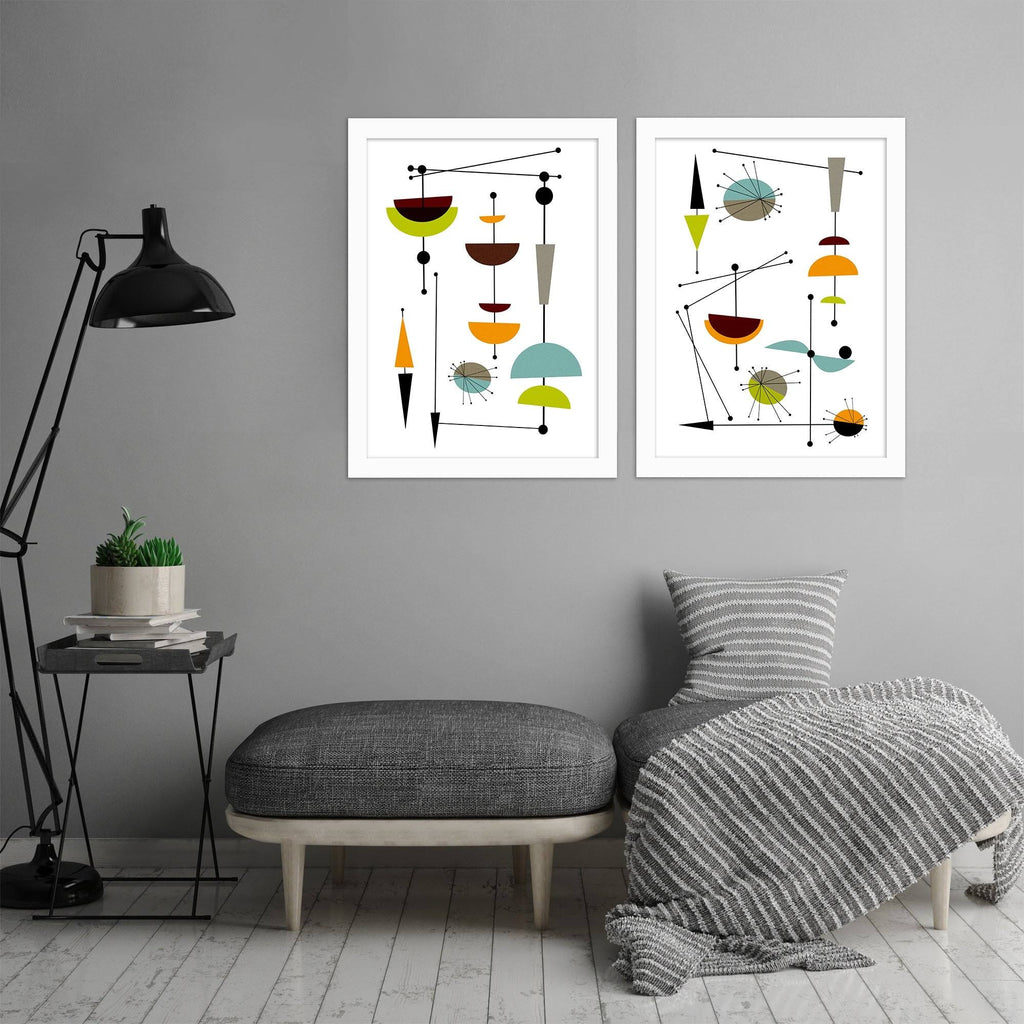 White Framed Print Set C221