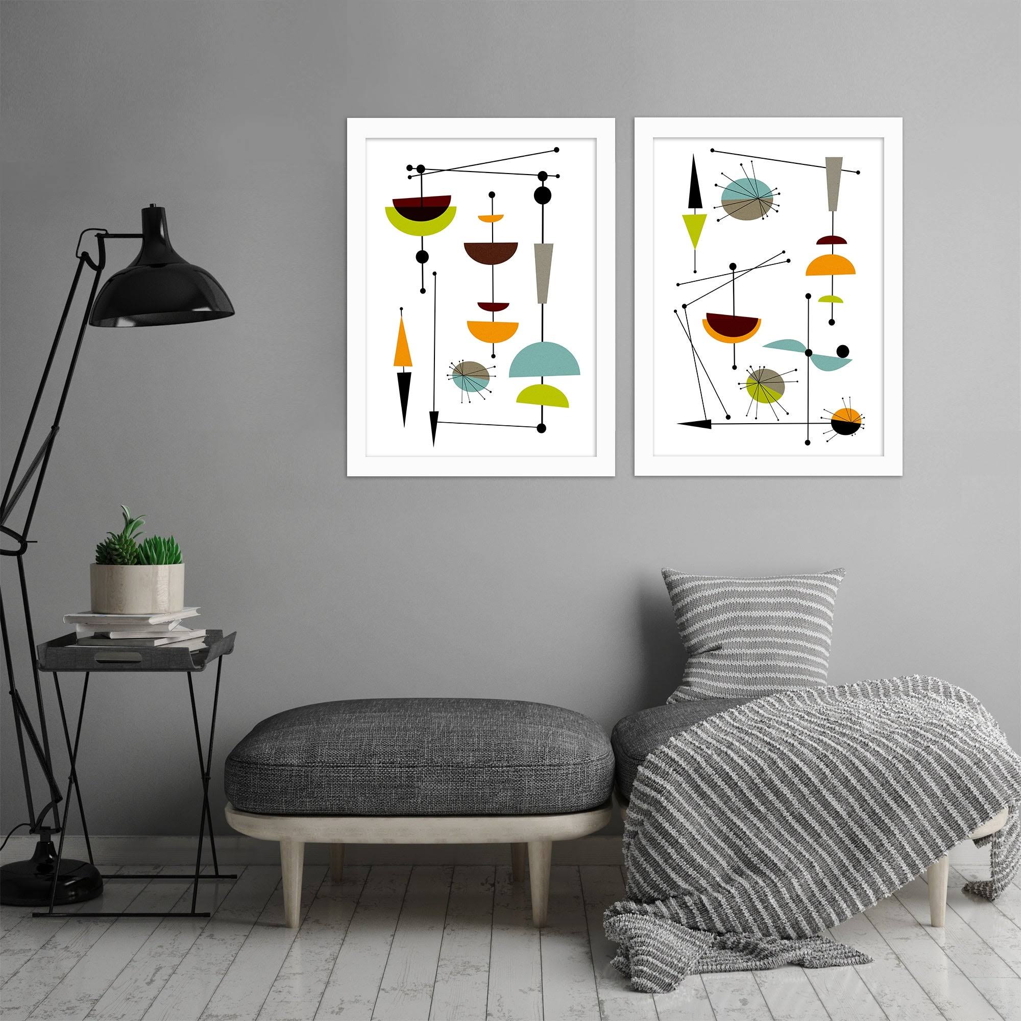 White Framed Print Set C221