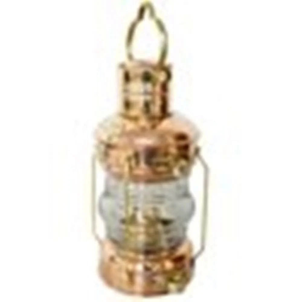 Brass & Copper Anchor Oil Lamp Ship Lantern G763060