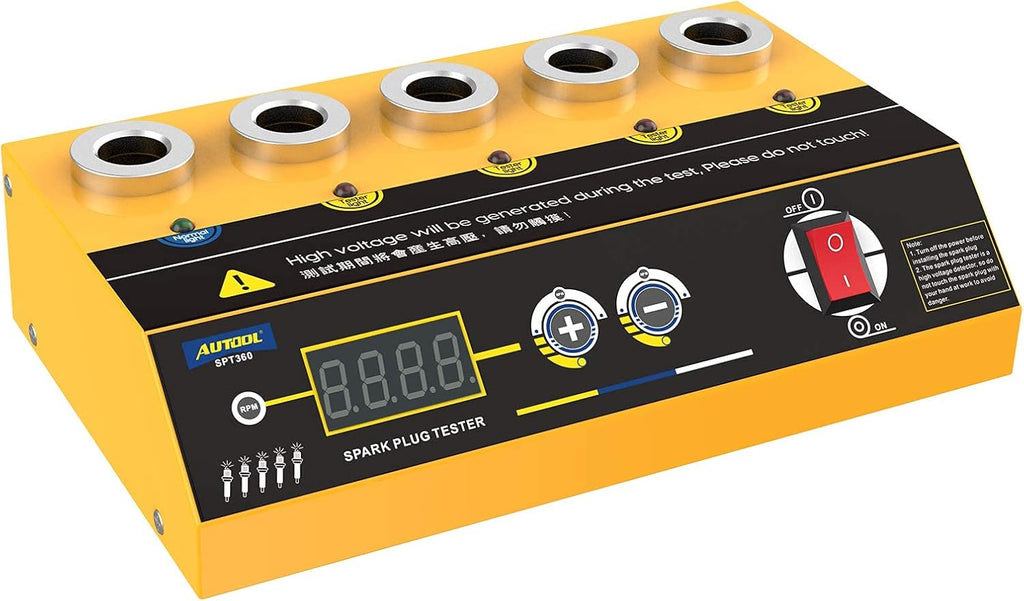 Car Spark Plug Tester with Adjustable 5 Holes and Digital Screen Y285454