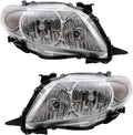 Halogen Combination Headlight Assembly Set for 2009-2010 Toyota Corolla B928
