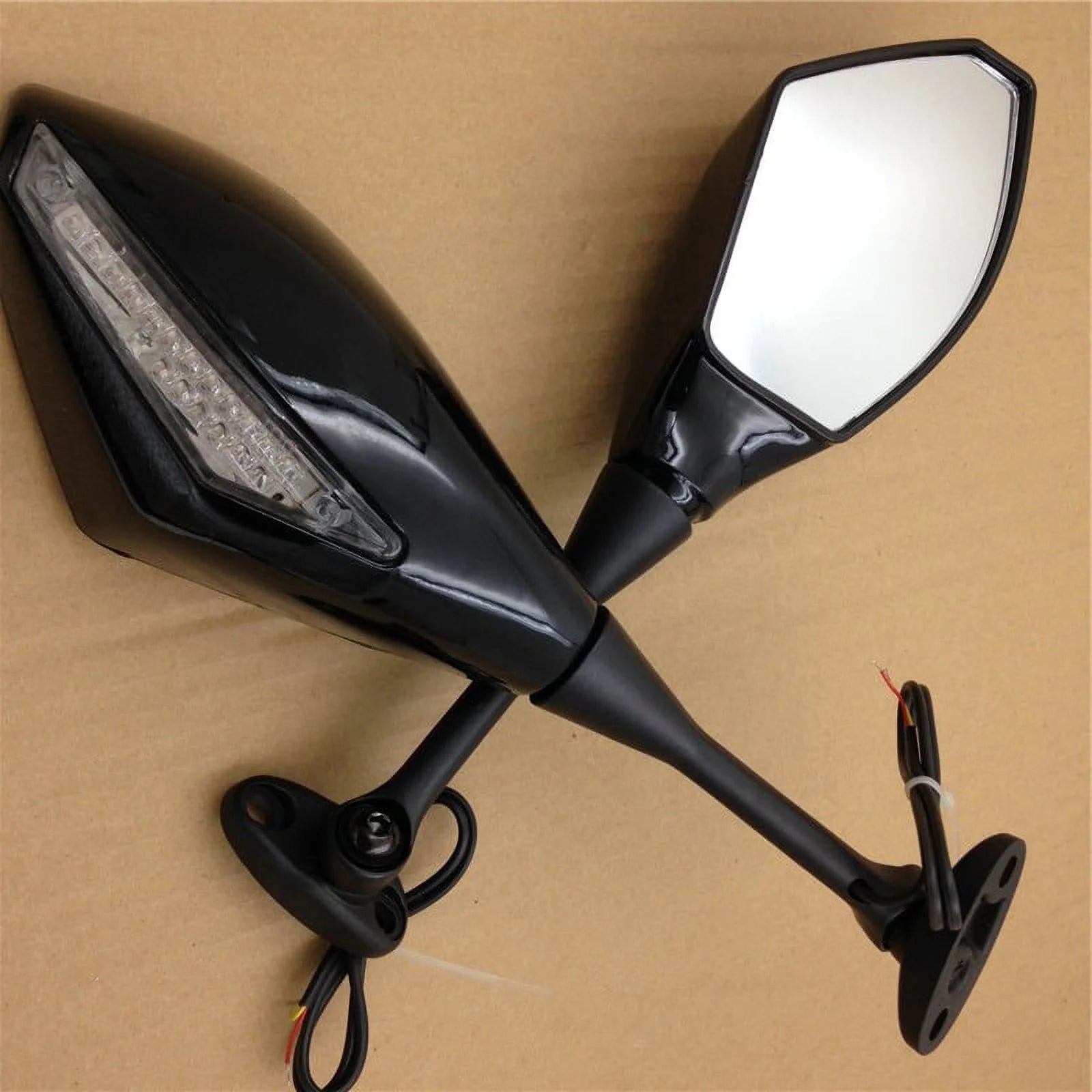 Turn Signal Mirrors For Honda CBR 600RR CBR1000RR Gloss Black Q863919
