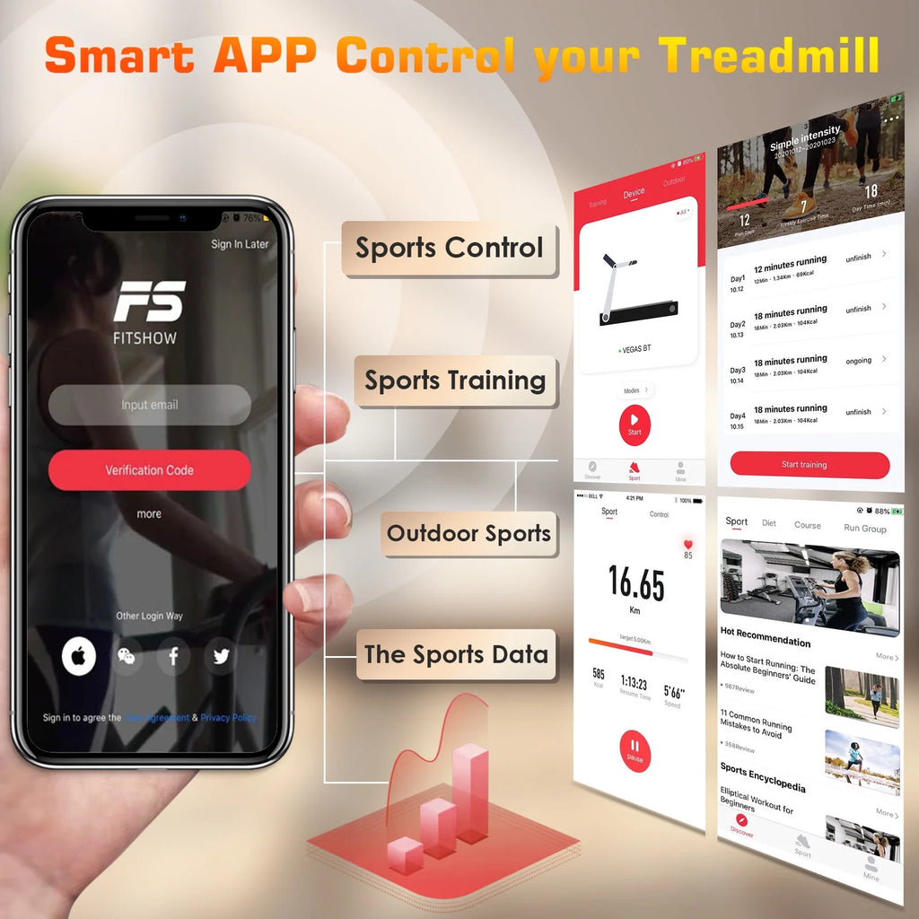 2.5HP Electric Walking Pad Treadmill with LED Display Y6830