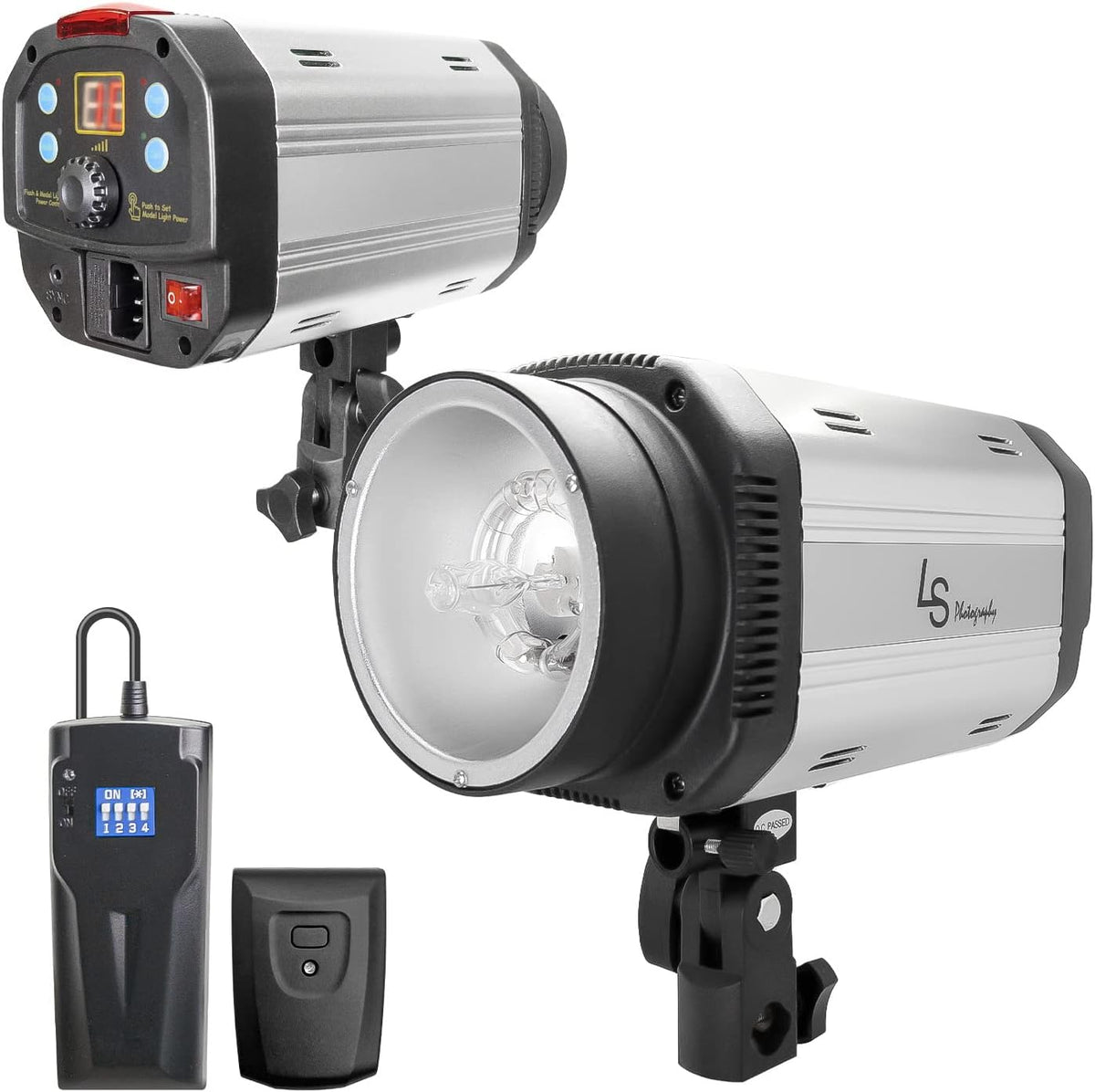 300W 5600K Flash Strobe Monolight with Wireless Trigger & Receiver Kits K866