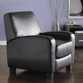 Faux Leather Home Theater Recliner Black Y6467