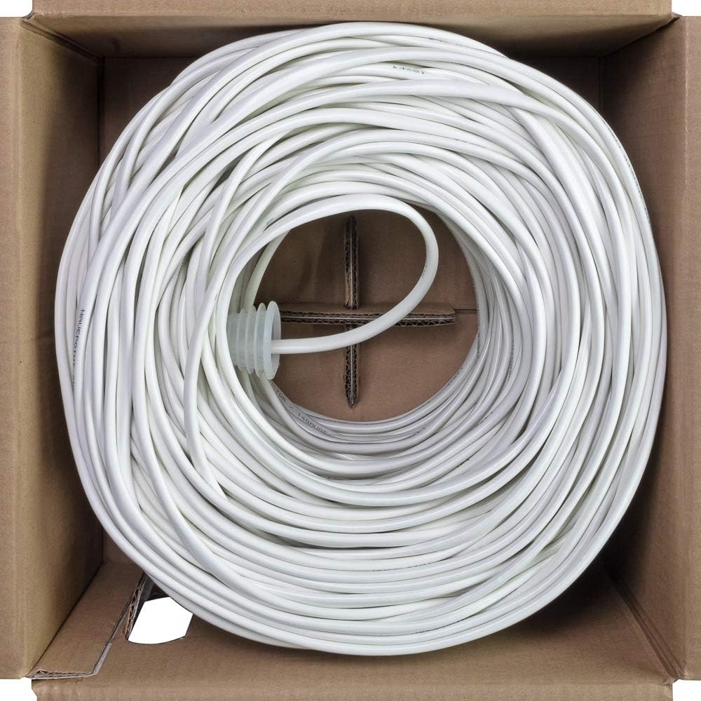250ft 14/4 AWG 4 Conductor White Speaker Cable I426