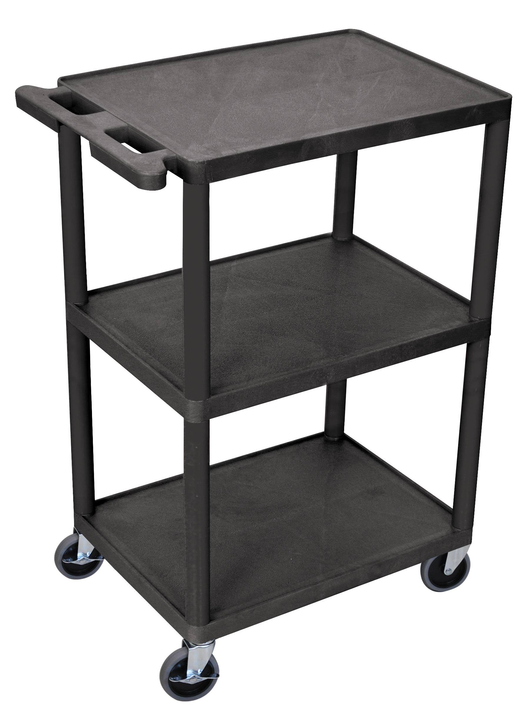 3 Shelf Utility Cart Black N40931
