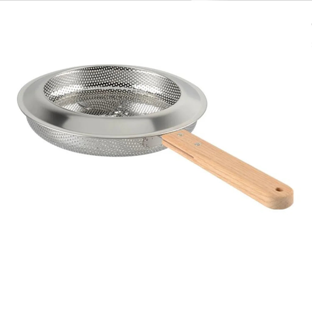 Stainless Steel Wooden Roaster H20975