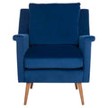 Navy Mid Century Arm Chair Z23893