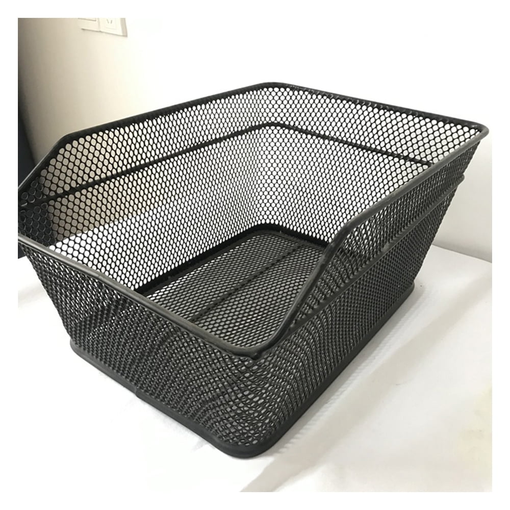 Metal Wire Rear Bike Basket with Rainproof Cover F14597