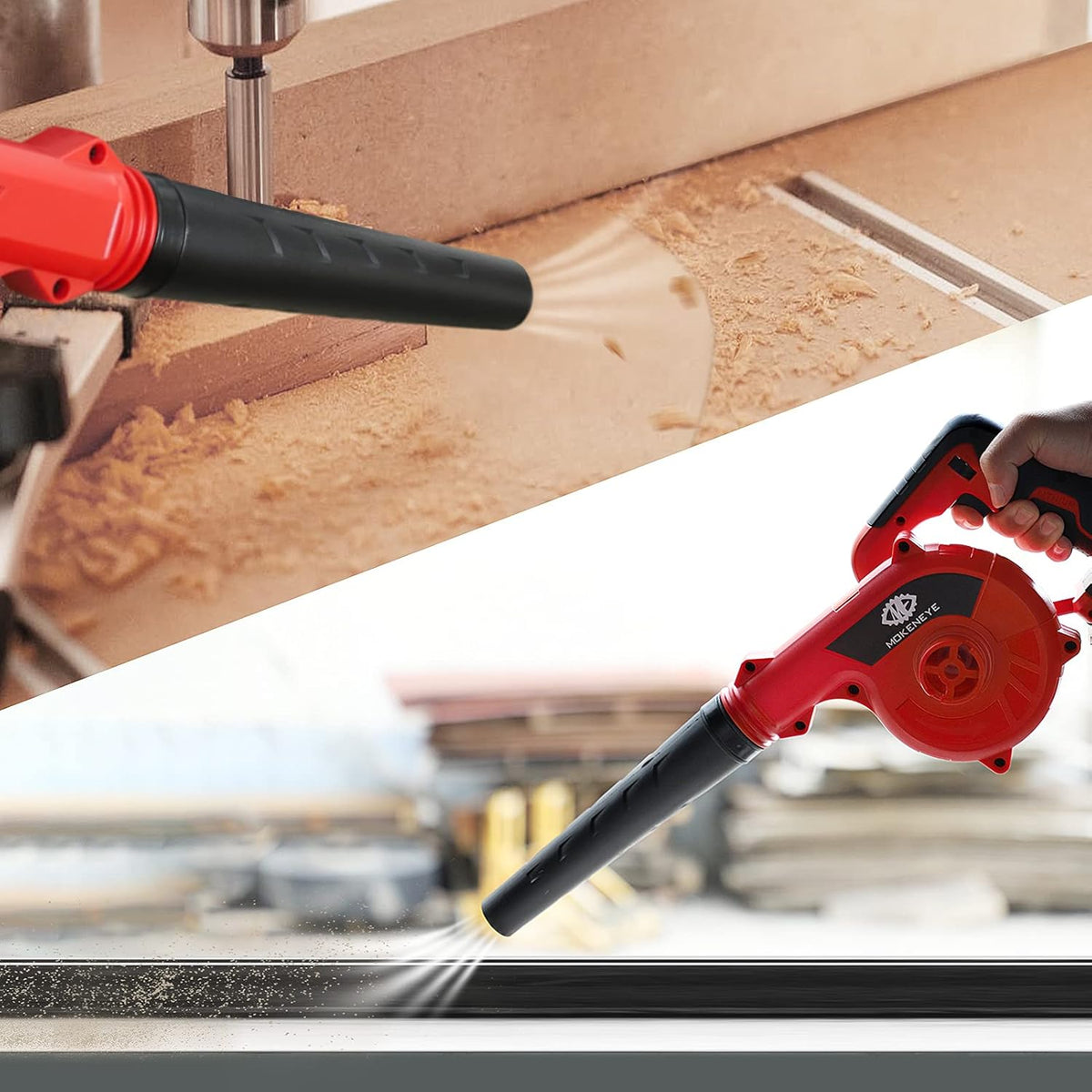 20V Cordless Leaf Blower with Rechargeable Battery, 3 Variable Speeds 150 MPH Max, Pack of 2 P553801